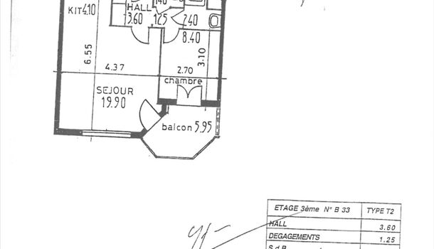 Appartement 2 pièces  à louer Annemasse 74100