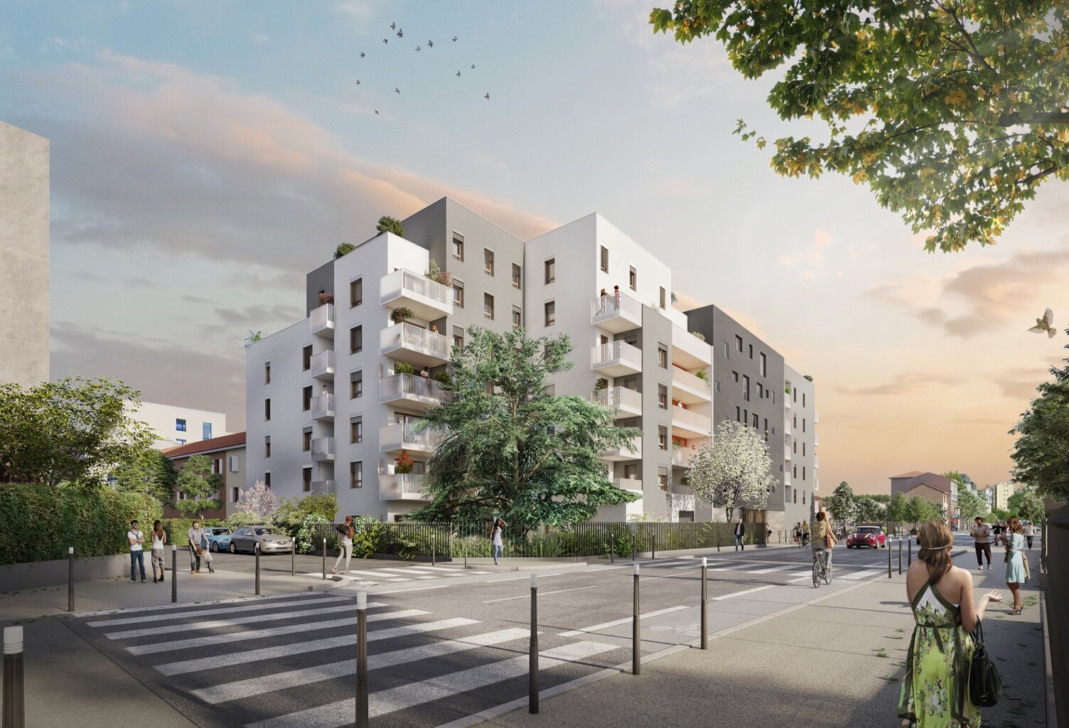 Vente programme neuf T3, T4 66 à 84 m² Villeurbanne (69100) — photo 1