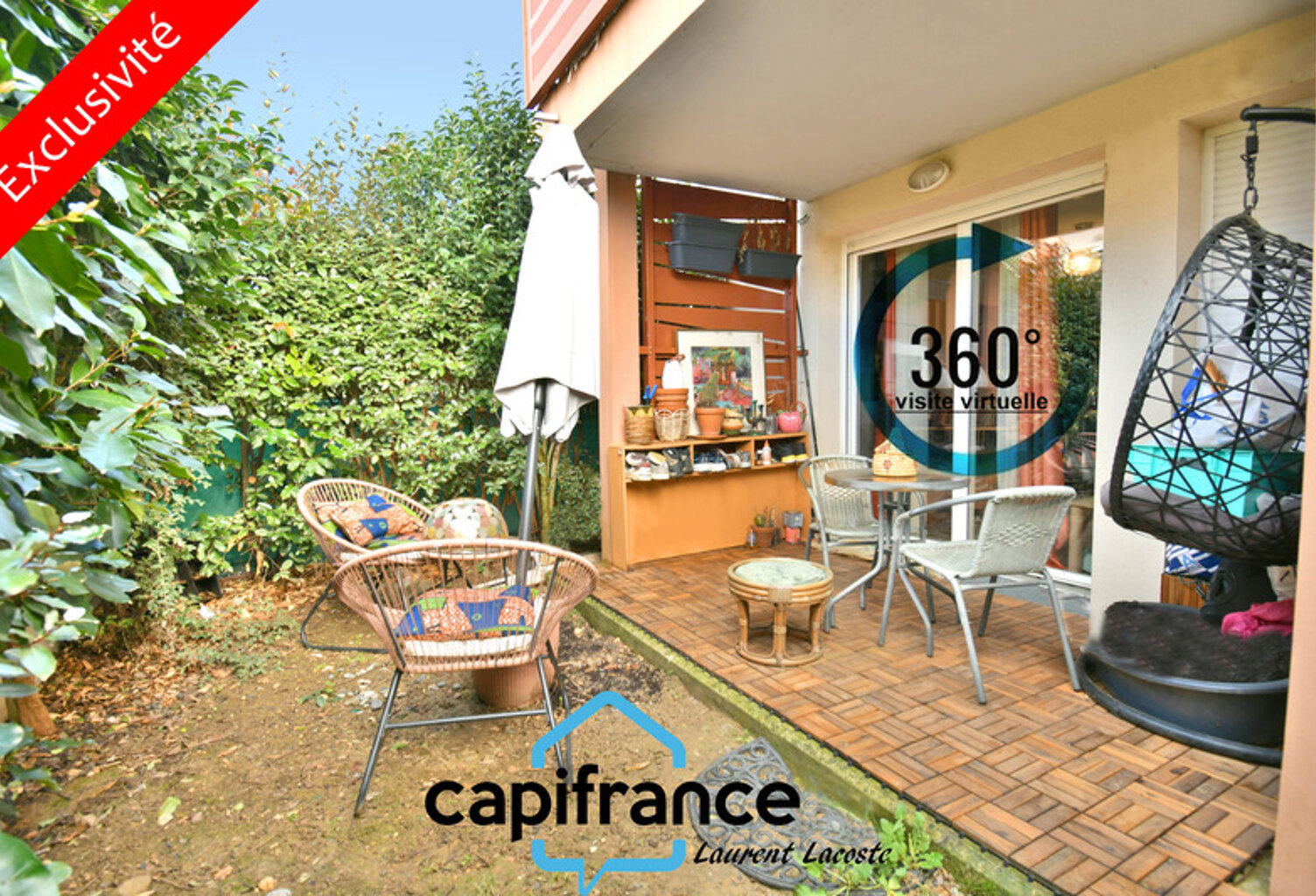 Appartement à vendre 2 pièces PIBRAC (31) - jardin - parking — photo 1