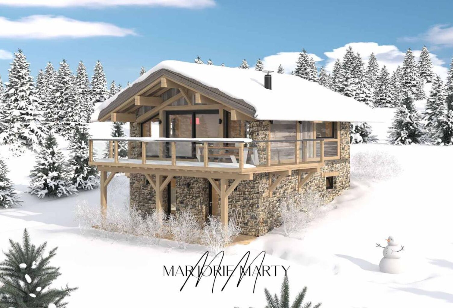 Chalet de prestige - 82 m2  - SAINT PIERRE DELS FORCATS - 553 480  HAI — photo 1
