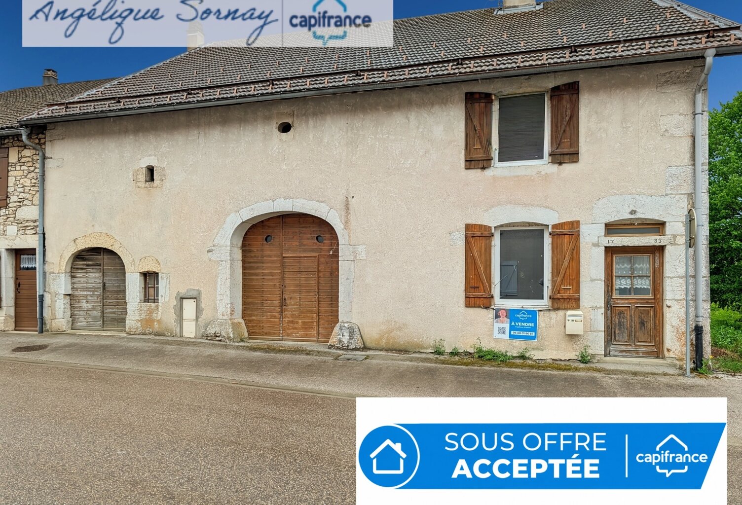 Maison familiale rénovée partiellement avec grange et vastes espaces – Jura BONLIEU — photo 1