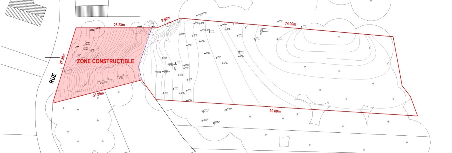 Terrain  3133 m² à vendre à Tavers (45190)