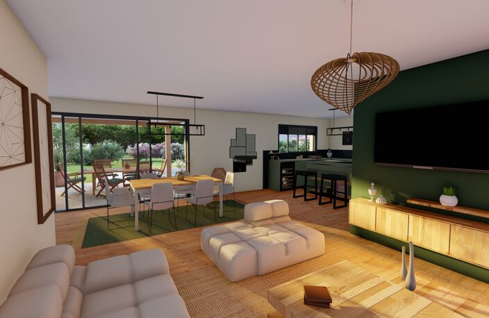 Maison neuve 111m², 3 chambres, garage, à Vielle-Saint-Girons — photo 4