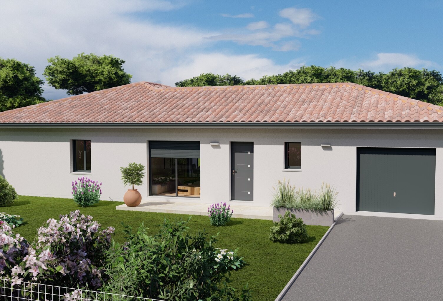 Maison neuve 111m², 3 chambres, garage, à Vielle-Saint-Girons — photo 1