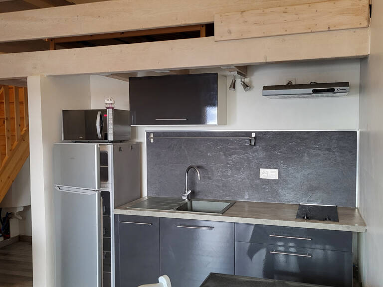 STUDIO MEUBLÉ AVEC UNE MEZZANINE — photo 1