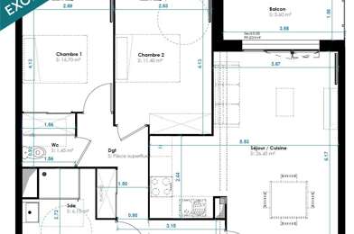 Appartement 3 pièces 315000 €