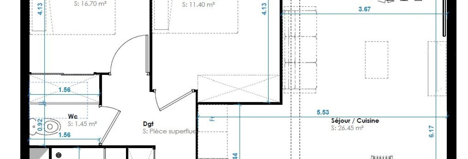 Appartement 3 Pièces 70 m² à vendre à Berck (62600)