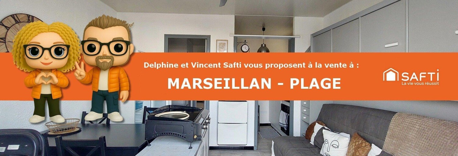 Appartement 2 Pièces 34 m² à vendre à Marseillan (34340)