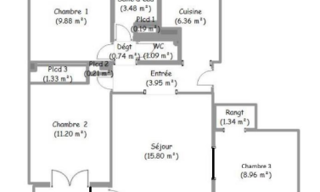 Appartement 4 Pièces 65 m² à vendre à Melun (77000)