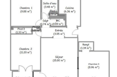 Appartement 4 pièces 184500 €