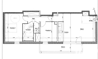 Appartement 3 Pièces 63 m² à vendre à Tours (37100)