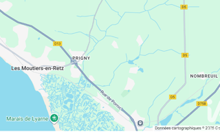 Terrain  1098 m² à vendre à Les Moutiers-en-Retz (44760)