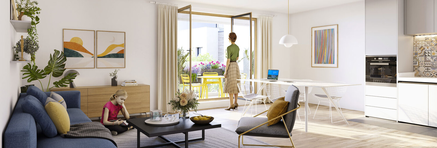 Appartement neuf T3, T4, T5 Pièce 65 à 105 m² à vendre à Montigny-le-Bretonneux (78180)