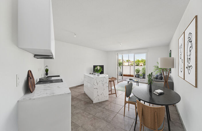 NEUF T3 63m² + 2 balcons 14m² et 5m² + Parking  Montpellier Celleneuve — photo 2