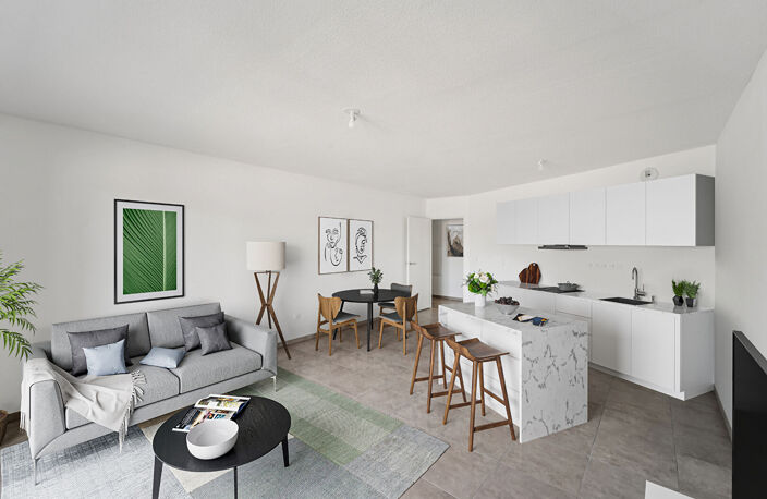 NEUF T3 63m² + 2 balcons 14m² et 5m² + Parking  Montpellier Celleneuve — photo 3