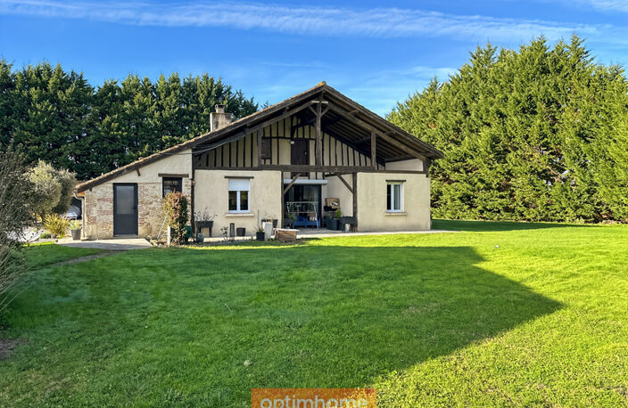 Authentique maison Landaise en pierre avec piscine couverte, dépendances et jardin — photo 2