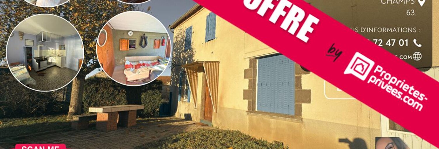 Maison 6 Pièces 100 m² à vendre à Champs (63440)