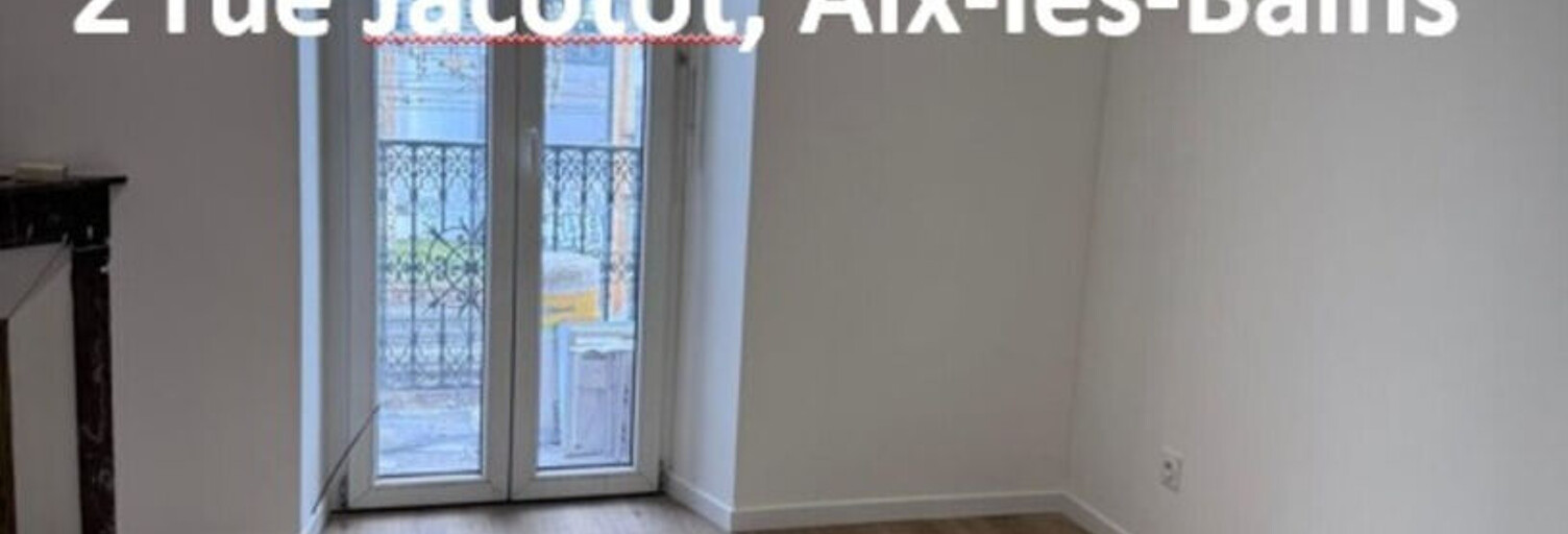 Appartement 1 Pièce 26 m² à louer à Aix-les-Bains (73100)