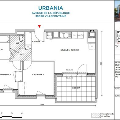 Appartement 3 pièces 750 €