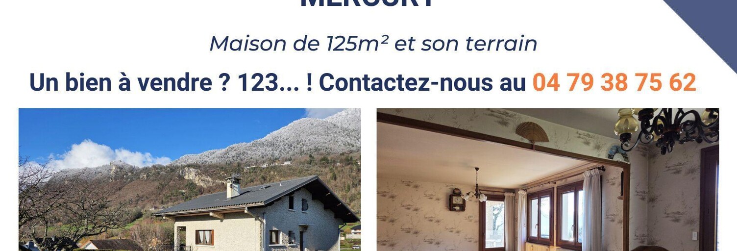 Maison 5 Pièces 125 m² à vendre à Mercury (73200)