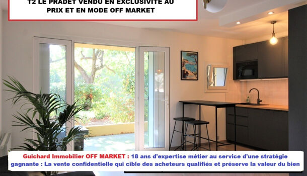 Appartement 2 pièces  à vendre Pradet (Le) 83220