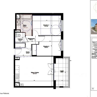 Appartement 3 pièces 815 €