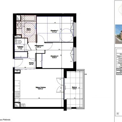 Appartement 3 pièces 815 €