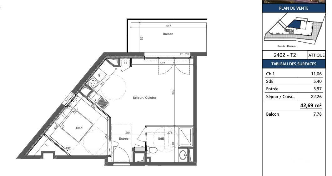 Challans - 42m² - 2p.