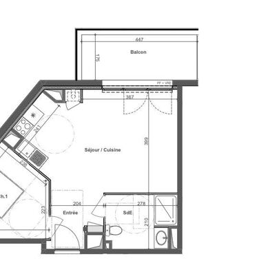 Appartement 2 pièces 180000 €
