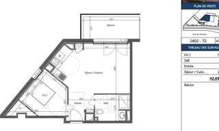 Appartement 2 Pièces 42 m² à vendre à Challans (85300)