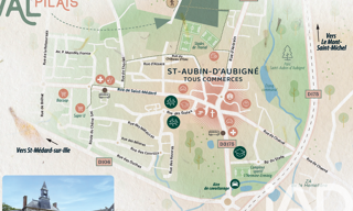 Terrain  308 m² à vendre à Saint-Aubin-d'Aubigné (35250)