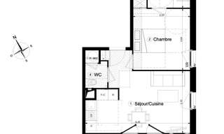 Appartement 2 Pièces 43 m² à vendre à Roissy-en-Brie (77680)