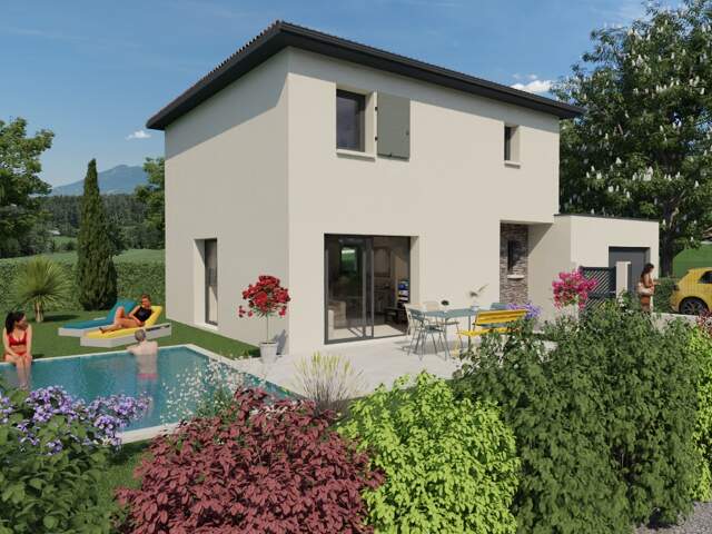 À vendre : Maison contemporaine neuve – 3 chambres - Pont-de-l'Isère (26600) — photo du bien