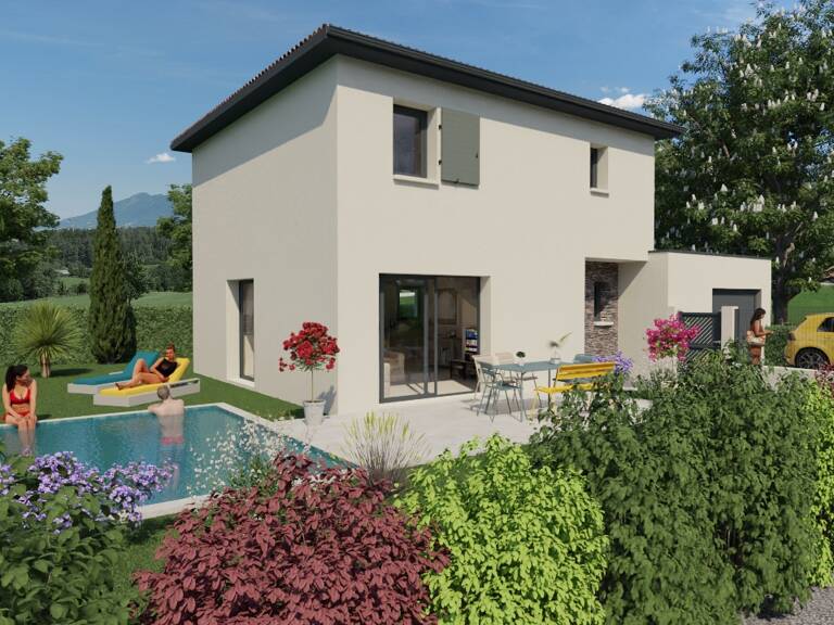 À vendre : Maison contemporaine neuve – 3 chambres - Pont-de-l'Isère (26600) — photo 1