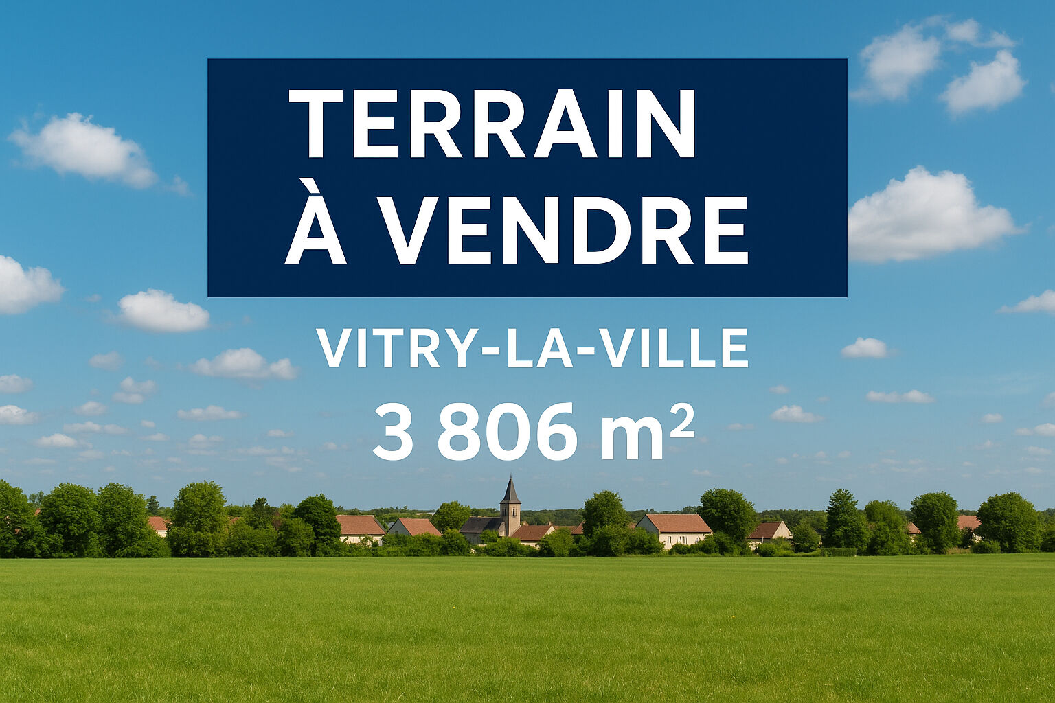 Terrain  à vendre Vitry-la-Ville 51240