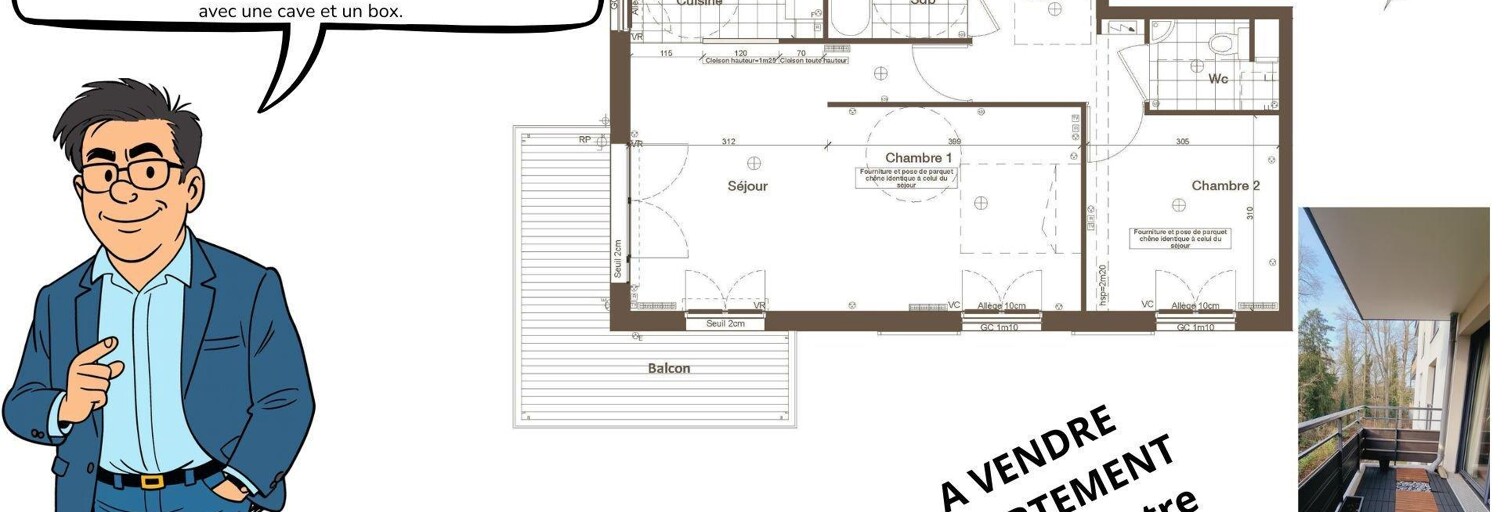 Appartement 2 Pièces 58 m² à vendre à Orsay (91400)