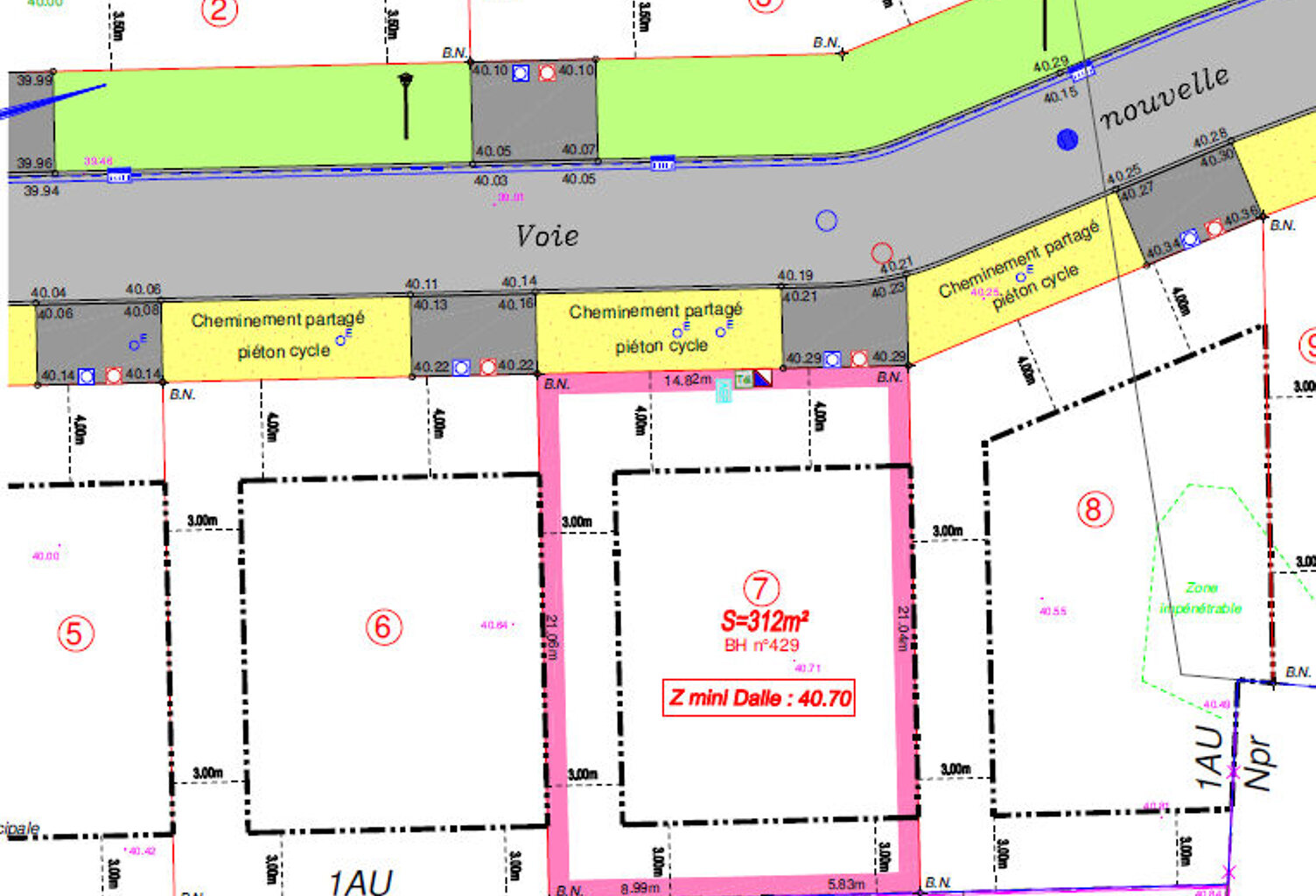Terrain Belin Beliet 311 m2 — photo 1