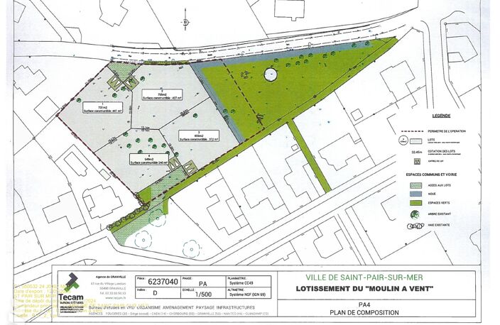 Vente terrain   Saint-Pair-sur-Mer (50380) — photo 4