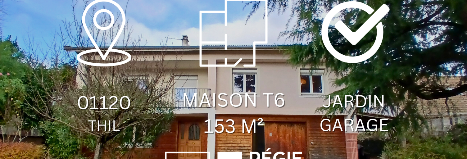 Maison 6 Pièces 153 m² à louer à Thil (01120)