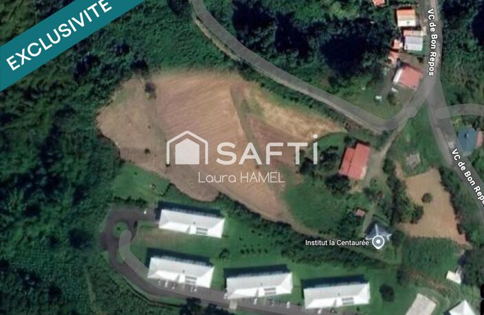 Grand terrain constructible, une vue mer, quartier Bon Repos. — photo 4