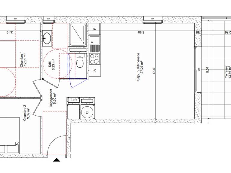 Vente Appartement 3 pièces — photo 1