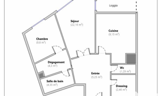 Appartement 2 Pièces 59 m² à vendre à Carros (06510)