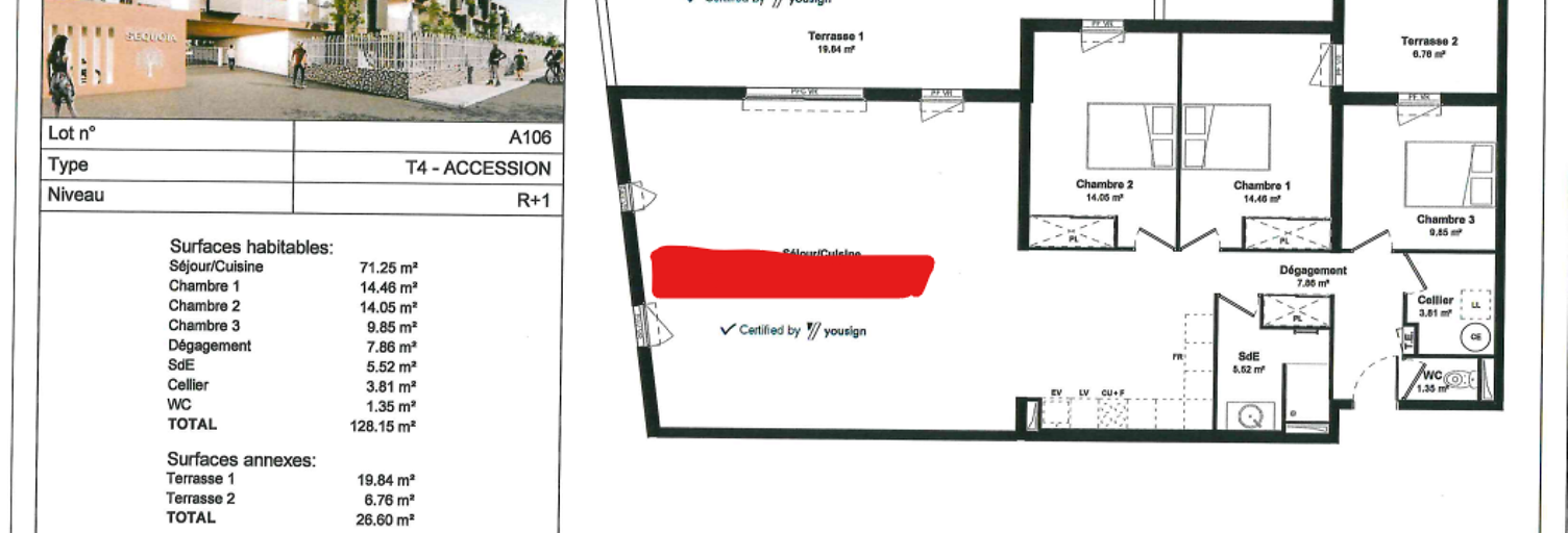 Appartement 4 Pièces 128 m² à louer à Frontignan (34110)