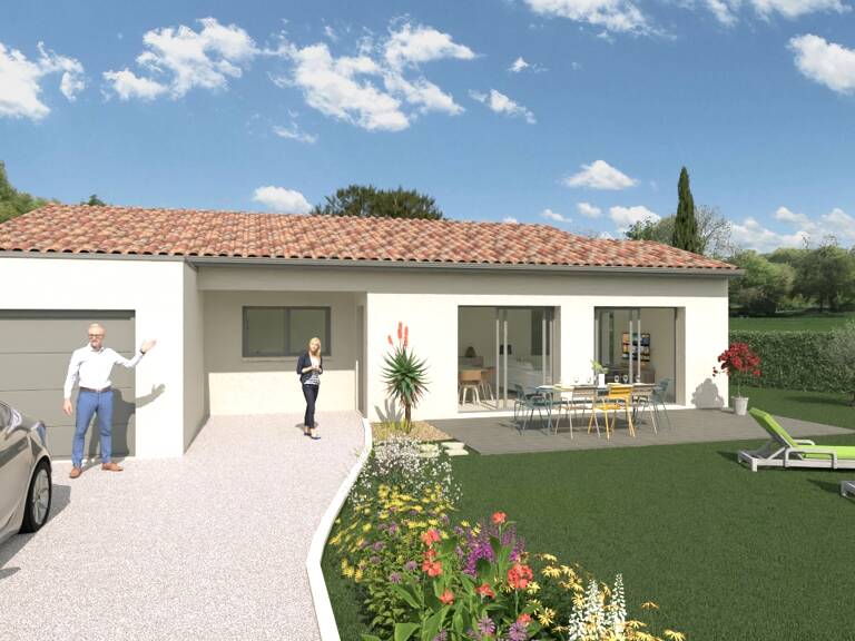 À vendre – Maison moderne de Plain-Pied – ALLAN (26780), Drôme — photo 1