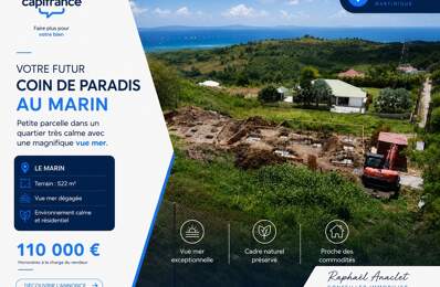   À vendre – Terrain vue mer au Marin (522 m²) — photo du bien