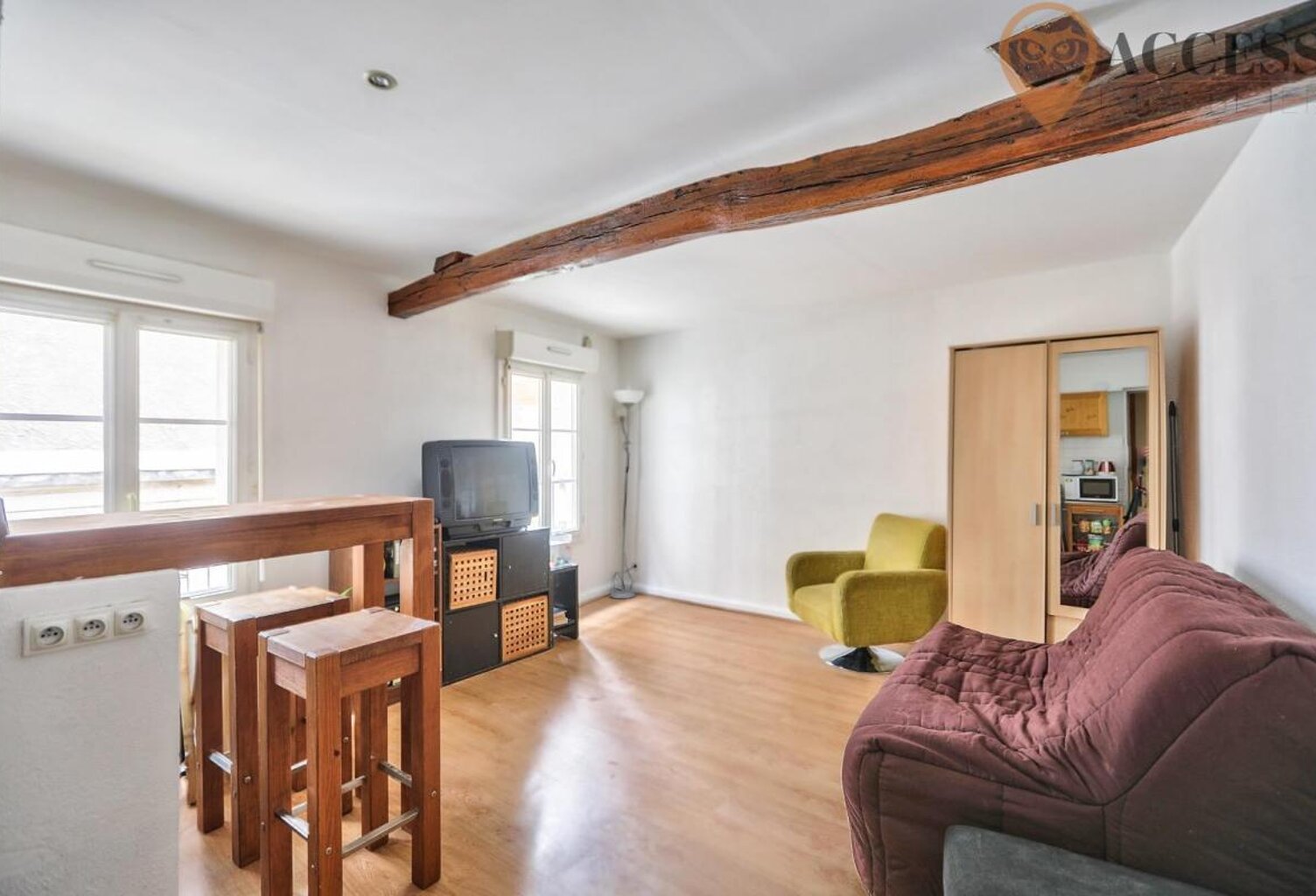 GROSLAY CENTRE - Appartement de type F1 VENDU LOUE ! — photo 1