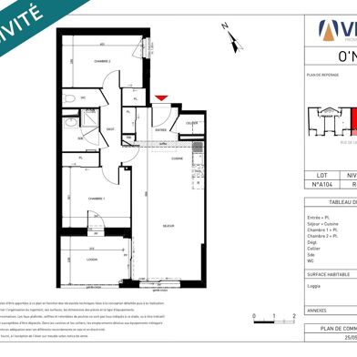 Appartement 3 pièces 255000 €