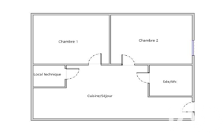 Appartement 3 Pièces 45 m² à vendre à Saint-Brieuc (22000)