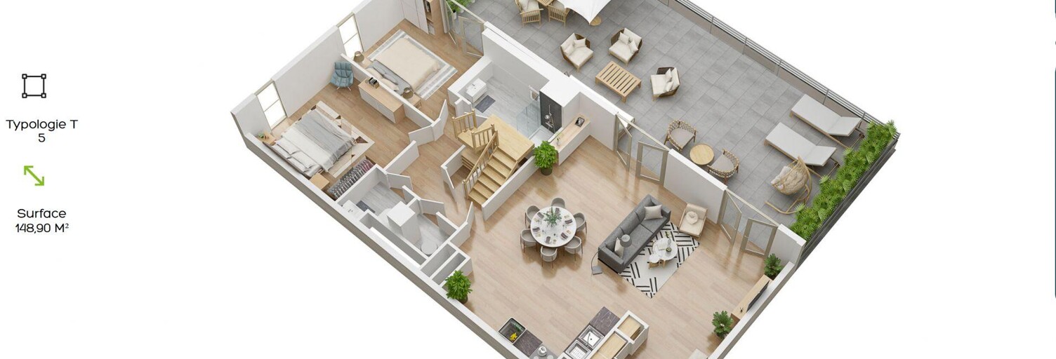 Appartement 5 Pièces 147 m² à vendre à Metz (57000)