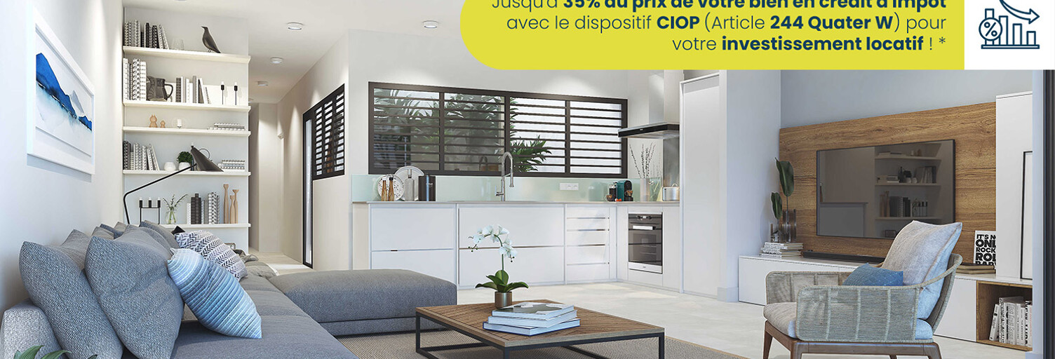 Appartement neuf T1, T2 Pièce 25 à 40 m² à vendre à Le Tampon (97430)
